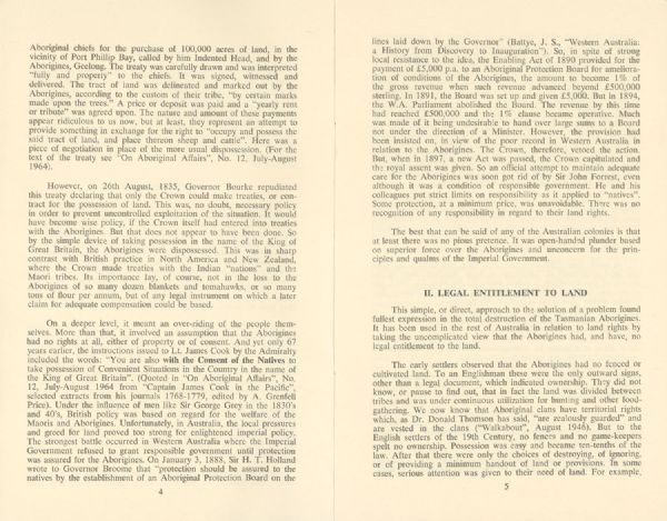 Page 3 of 8  Frank Engel, General Secretary of the Australian Council of Churches, set out the main arguments for land rights in this pamphlet.