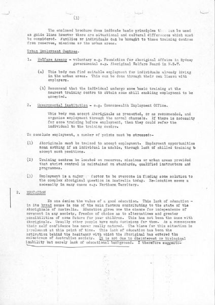 Page 4 of 7  Perkins' Submission on the Aboriginal Question