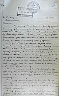 Page 1 of 2 Following the telecast of the Warburton Ranges film under the title <em>Manslaughter</em>, shocked viewers wrote letters such as this one to the Prime Minister and to their local members.