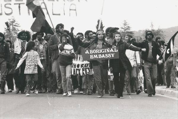 By this day, when the tents were forcibly removed, there were hundreds of people protesting at the government's failure to address the issue of Aboriginal land rights.