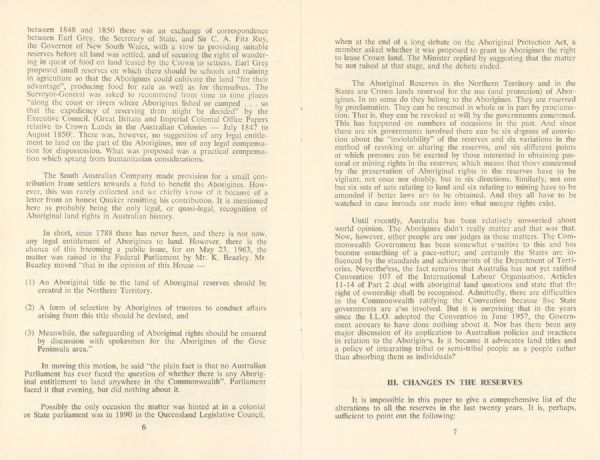 Page 4 of 8  Frank Engel, General Secretary of the Australian Council of Churches, set out the main arguments for land rights in this pamphlet.