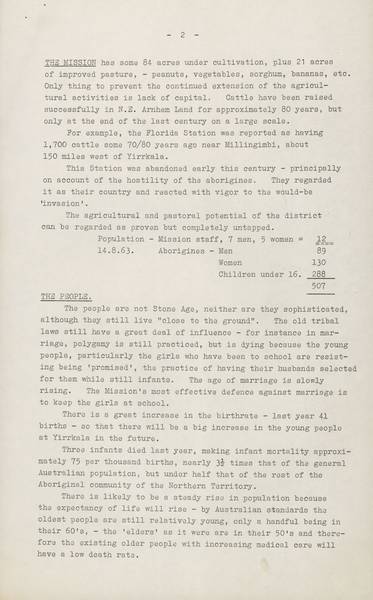 Page 2 of 9  This report was prepared by Gordon Bryant, Member for Wills and Vice-President of the Federal Council for Aboriginal Advancement, and Kim Beazley senior, Member for Fremantle, following their visit to Yirrkala in July 1963.