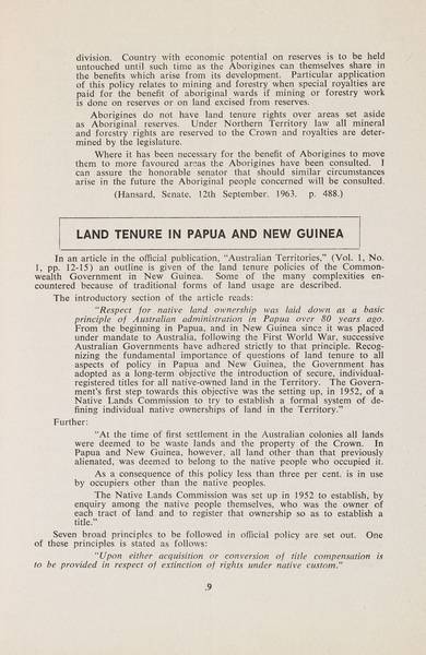 Page 9 of 16  This issue contained a range of articles on land rights issues, both in Australia and overseas.