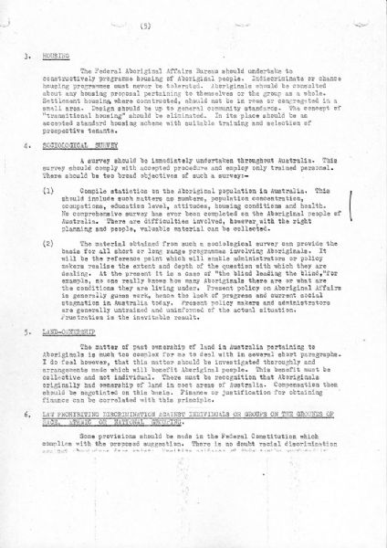 Page 6 of 7  Perkins' Submission on the Aboriginal Question