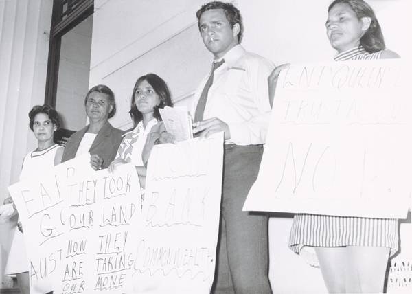 Aboriginal students at the University of New England were particularly active in this campaign.