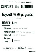 Abschol campaign brochure: Boycott Vestey's products