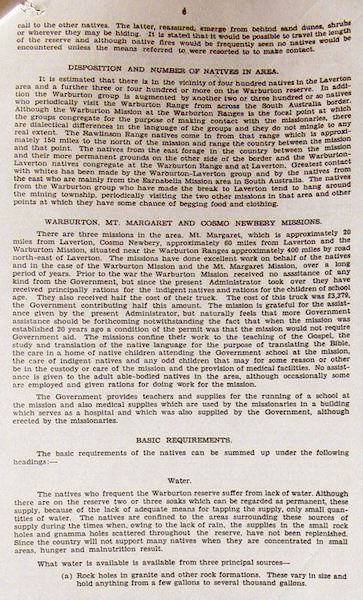 Page 3 of 16  The Report of the Select Committee appointed to enquire into Native Welfare Conditions in the Laverton-Warburton Range Area was presented by William Grayden on 12 December 1956. It was commonly referred to as the 'Grayden Report'.