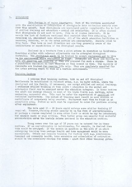 Page 3 of 7  Perkins' Submission on the Aboriginal Question