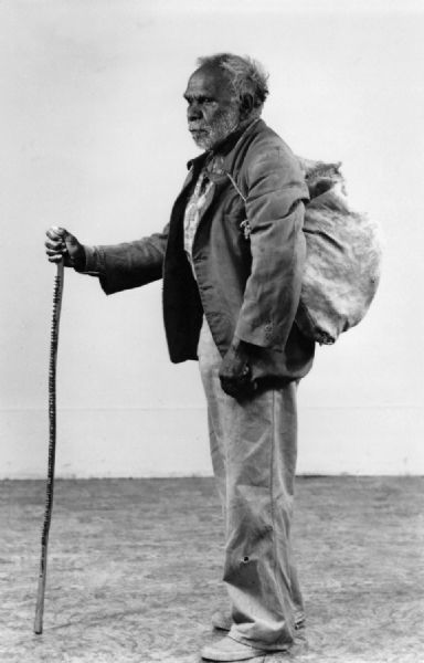 This photograph, taken in a Kalgoorlie photographic studio, was arranged by Mary Bennett as a part of her campaign to bring the plight of such people to activists who might be able to do something about the situation.